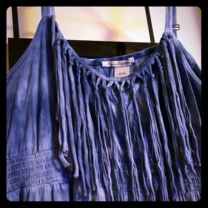 Cute  Blue Tye Dye Dress